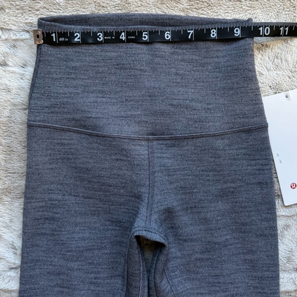 Lululemon Align Pant Il Mini Heathered Herringbone Heathered Black White/Black - Picture 8 of 13